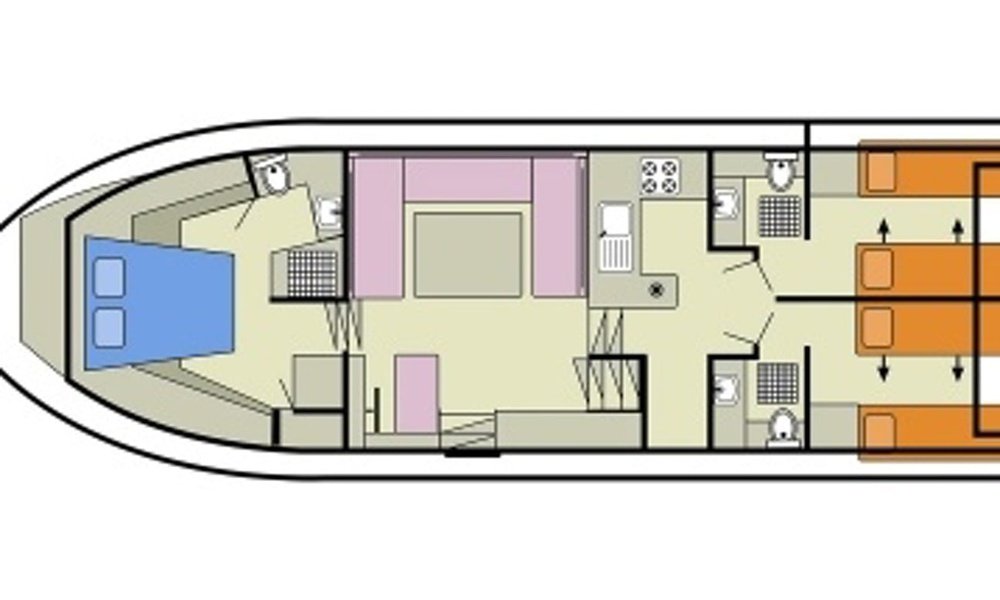 Canal Boat in Amsterdam