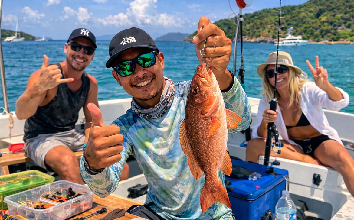Budget Fishing Trip in Phuket — Racha/Coral (Shared or Simple Private)