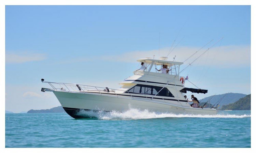 Yacht for deep-sea fishing